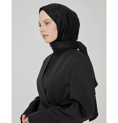 Modefa Shawl Black Luxury Shine Hijab Shawl - Black