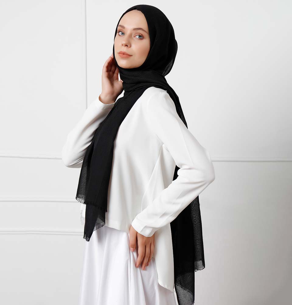 Modefa Shawl Black Modefa Cosmos Hijab Shawl - Black