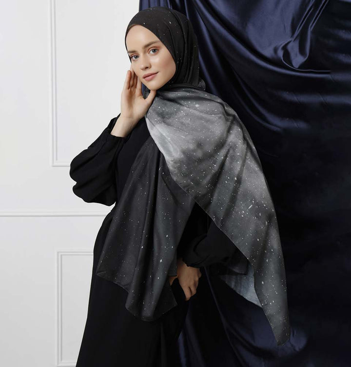 MASU GALAXY SILK SCARF(BLACK) UNFOLLOW（アンフォロー）の「【MASU