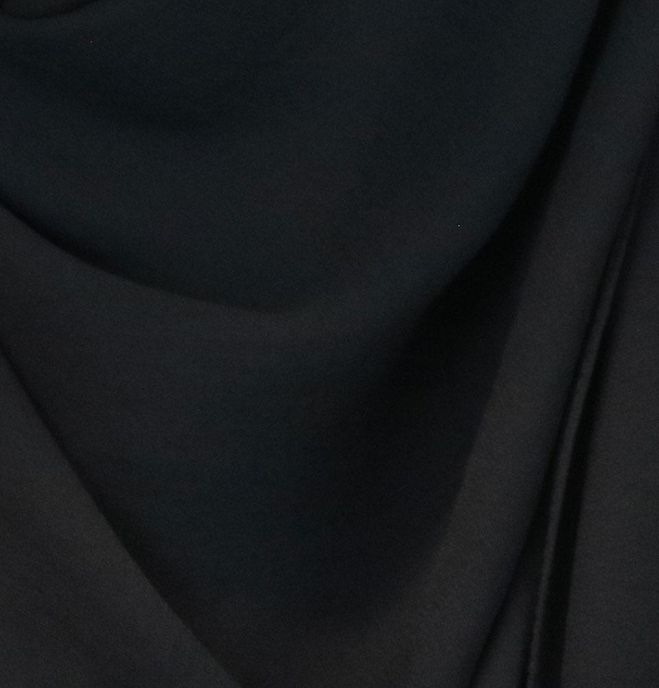 Modefa Shawl Black Textured Crepe Hijab Shawl Black