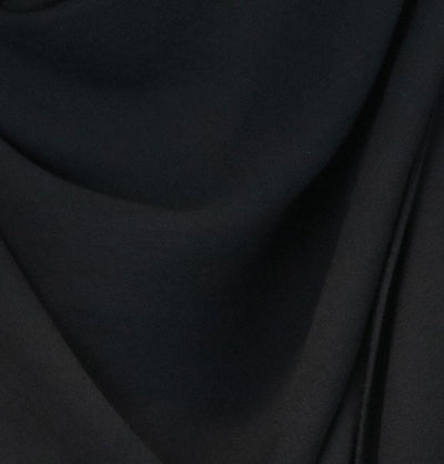 Modefa Shawl Black Textured Crepe Hijab Shawl Black
