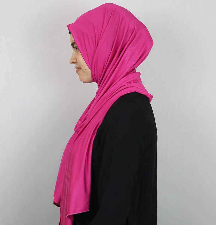 hot pink jersey hijab