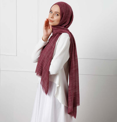 Modefa Shawl Burgundy Modefa Cosmos Hijab Shawl - Burgundy
