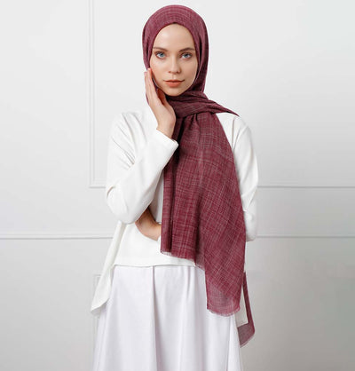 Modefa Shawl Burgundy Modefa Cosmos Hijab Shawl - Burgundy