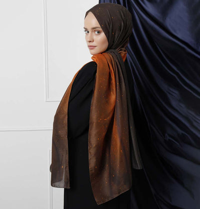 Modefa Shawl Burnt Orange Modefa Galaxy Hijab Shawl - Burnt Orange