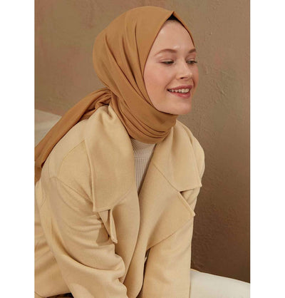 Modefa Shawl Camel Solid Cotton Viscose Shawl - Camel