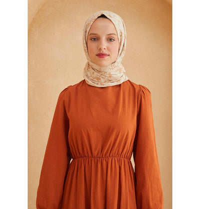 Modefa Shawl Caramel Patterned Cotton Shawl | Lilies & Vines - Caramel