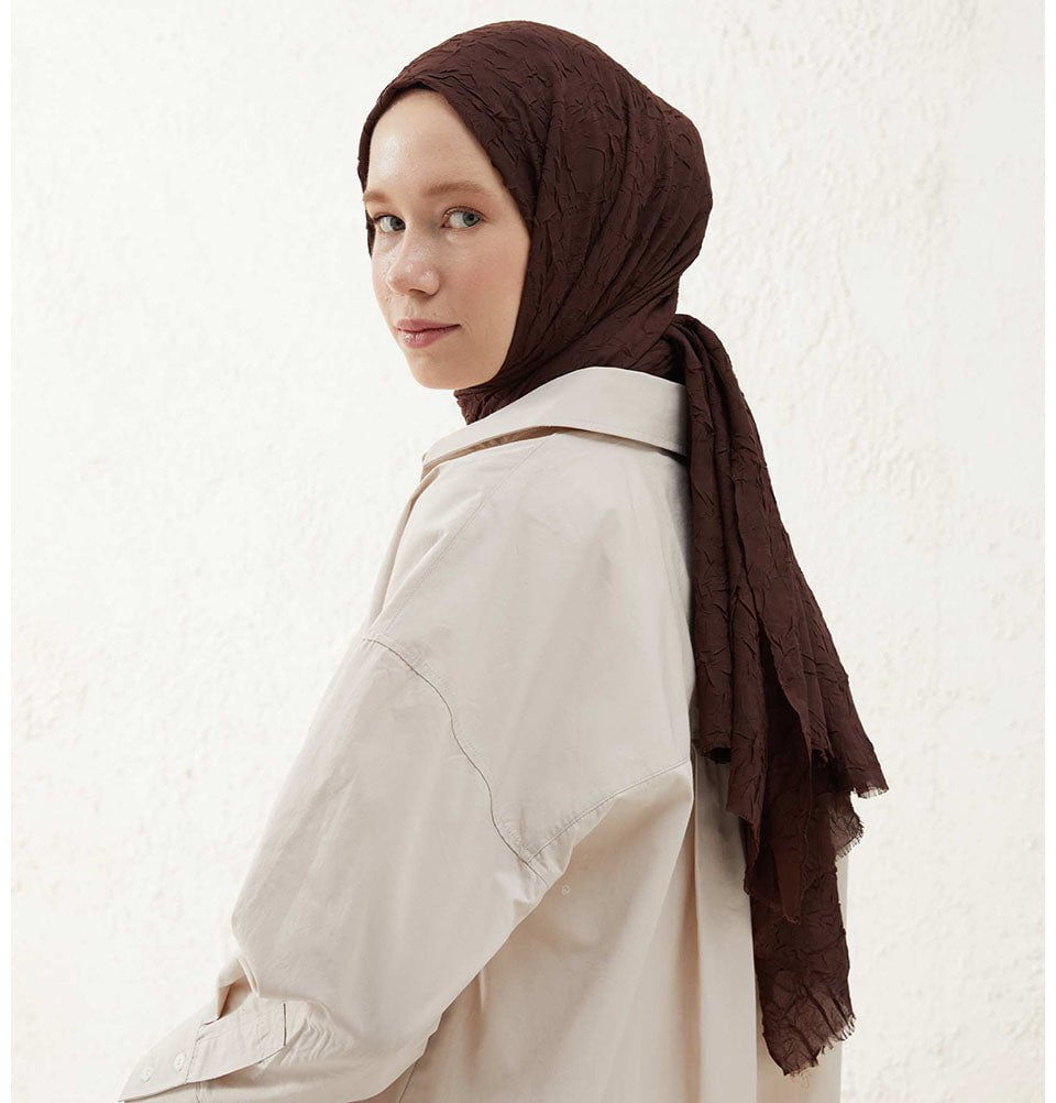 Modefa Shawl Cocoa Bamboo Viscose Summer Hijab Shawl - Cocoa
