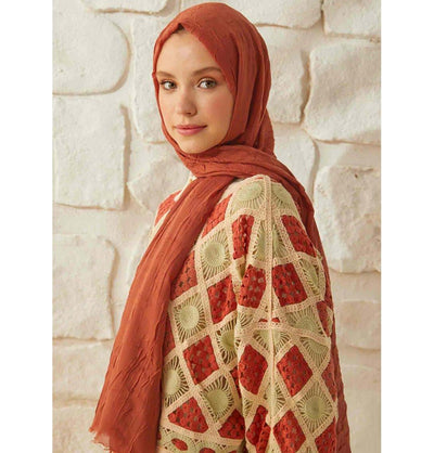 Modefa Shawl Copper Bamboo Viscose Summer Hijab Shawl - Copper