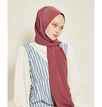 Modefa Shawl Dark Pink Crinkle Medine Hijab Shawl - Dark Pink