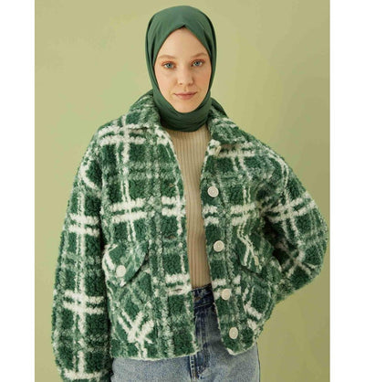 Modefa Shawl Emerald Green Solid Cotton Viscose Shawl - Emerald Green