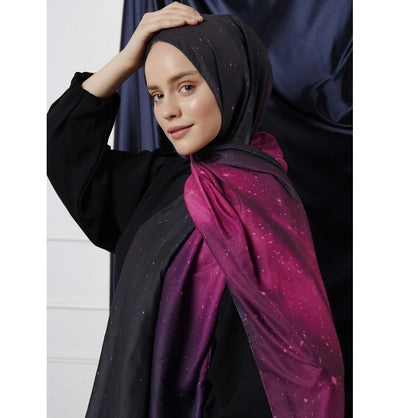 Modefa Shawl Fuschia & Purple Modefa Galaxy Hijab Shawl - Fuschia & Purple
