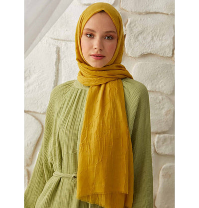 Modefa Shawl Golden Yellow Bamboo Viscose Summer Hijab Shawl - Golden Yellow