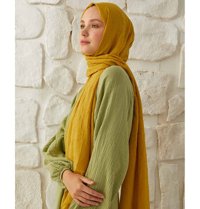 Modefa Shawl Golden Yellow Bamboo Viscose Summer Hijab Shawl - Golden Yellow