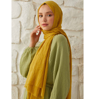 Modefa Shawl Golden Yellow Bamboo Viscose Summer Hijab Shawl - Golden Yellow