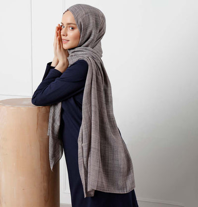 Modefa Shawl Gray Modefa Cosmos Hijab Shawl - Gray