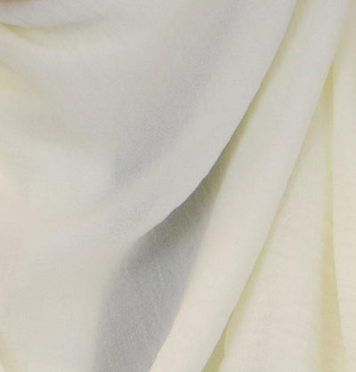 Modefa Shawl Ivory Textured Crepe Hijab Shawl Ivory
