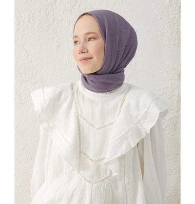 Modefa Shawl Lavender Cozy Crepe Cotton Hijab Shawl - Lavender