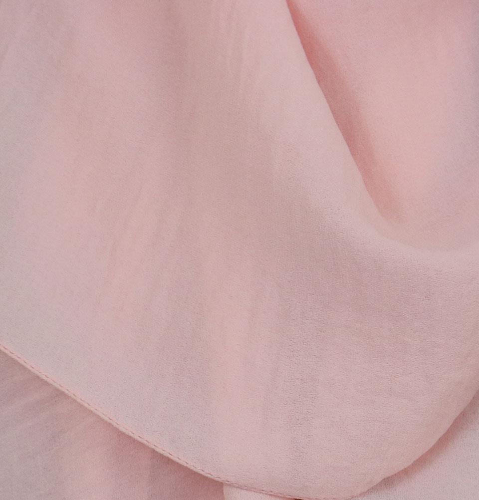Textured Crepe Hijab Shawl Light Pink