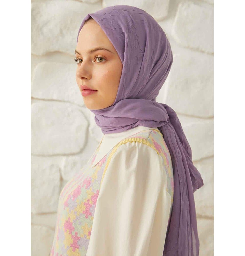 Modefa Shawl Lilac Bamboo Viscose Summer Hijab Shawl - Lilac