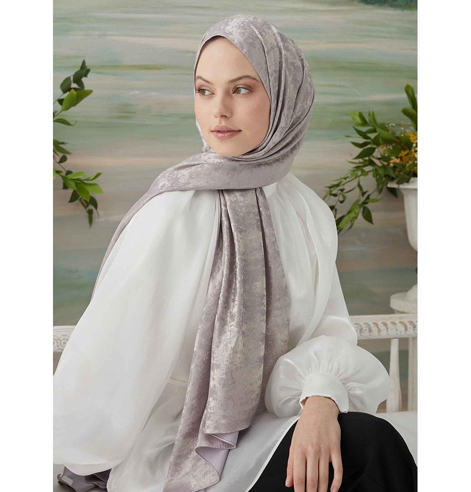 Modefa Shawl Lilac Luxury Shine Hijab Shawl - Lilac