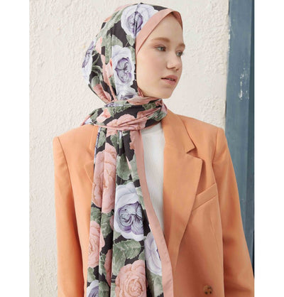 Modefa Shawl Mink Medine Ipek GardenRose Hijab Shawl - Mink