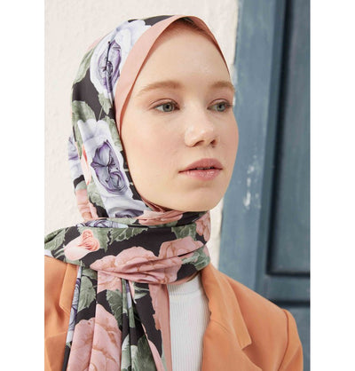 Modefa Shawl Mink Medine Ipek GardenRose Hijab Shawl - Mink