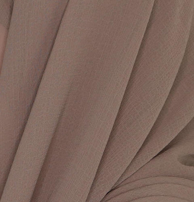 Textured Micro Chiffon Hijab Shawl Mink