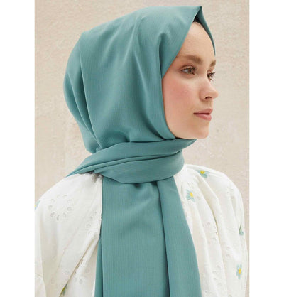 Modefa Shawl Mint Crinkle Medine Hijab Shawl - Mint