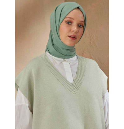 Modefa Shawl Mint Green Solid Cotton Viscose Shawl - Mint Green
