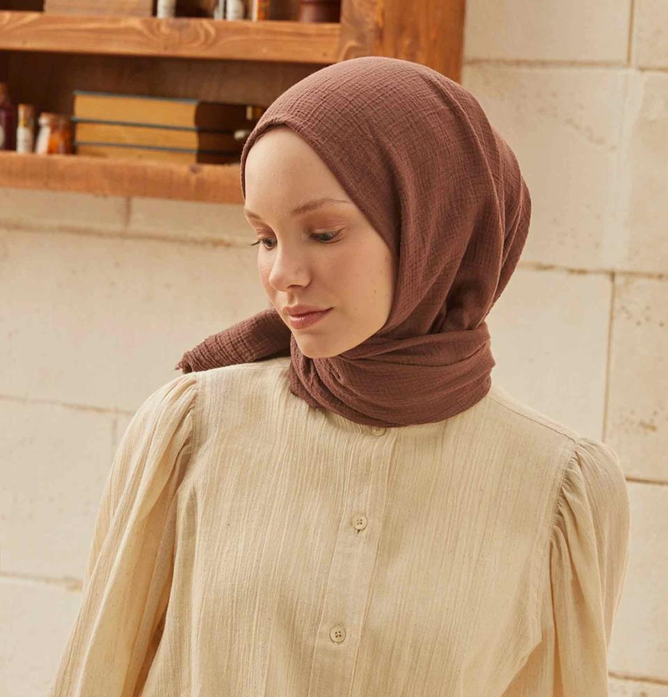 Modefa Shawl Mocha Solid Organic Cotton Shawl - Mocha