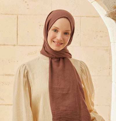 Modefa Shawl Mocha Solid Organic Cotton Shawl - Mocha
