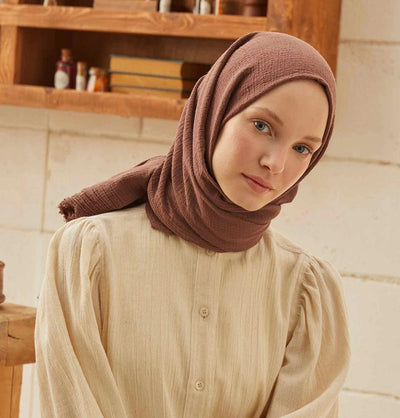 Modefa Shawl Mocha Solid Organic Cotton Shawl - Mocha