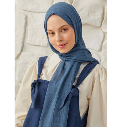 Modefa Shawl Night Blue Bamboo Viscose Summer Hijab Shawl - Night Blue
