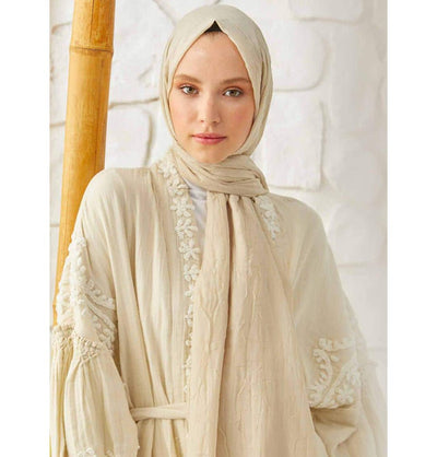 Modefa Shawl Pale Beige Bamboo Viscose Summer Hijab Shawl - Pale Beige