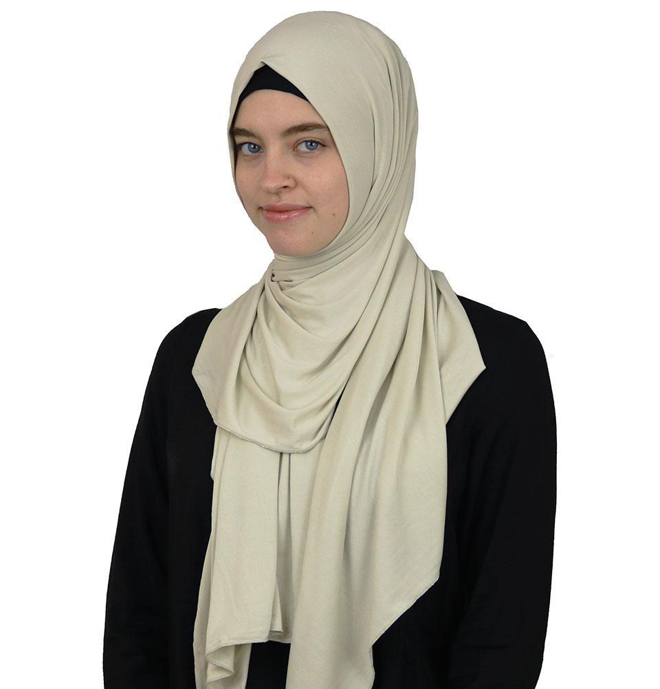 Modefa Shawl Pale Beige Modefa Premium Jersey Hijab Shawl - Pale Beige
