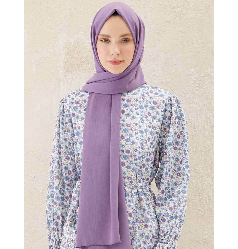 Modefa Shawl Periwinkle Crinkle Medine Hijab Shawl - Periwinkle