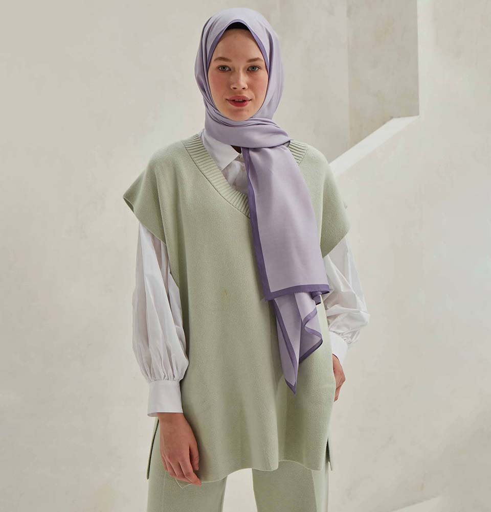 Modefa Shawl Periwinkle Premium Solid Cotton Modal Shawl - Periwinkle