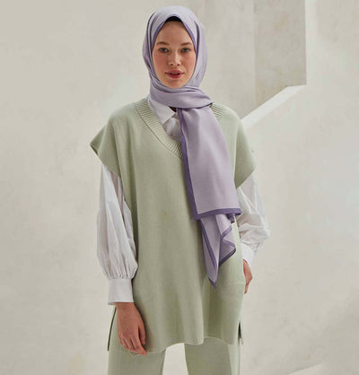 Modefa Shawl Periwinkle Premium Solid Cotton Modal Shawl - Periwinkle