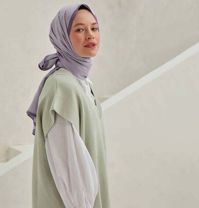 Modefa Shawl Periwinkle Premium Solid Cotton Modal Shawl - Periwinkle