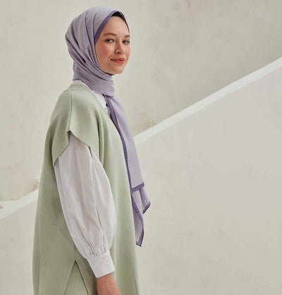 Modefa Shawl Periwinkle Premium Solid Cotton Modal Shawl - Periwinkle