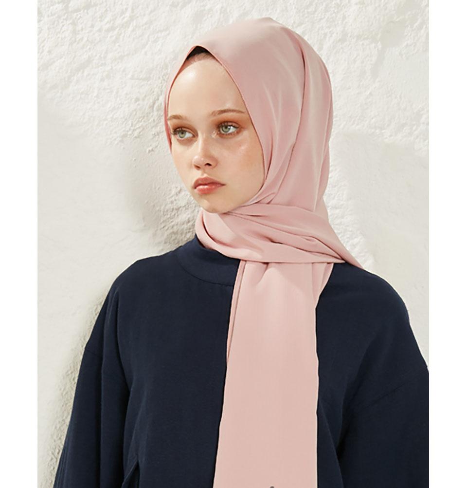 Modefa Shawl Pink Crinkle Medine Hijab Shawl - Pink