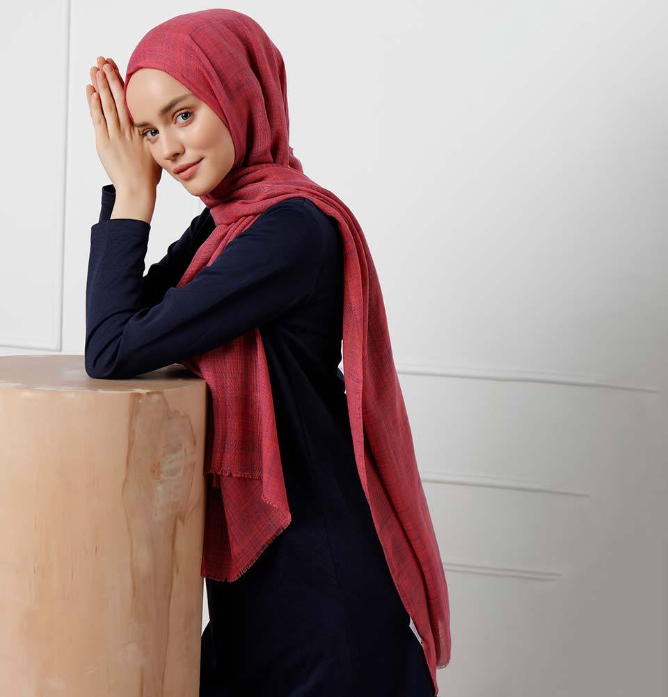 Modefa Shawl Pink/Indigo Modefa Cosmos Hijab Shawl - Pink & Indigo