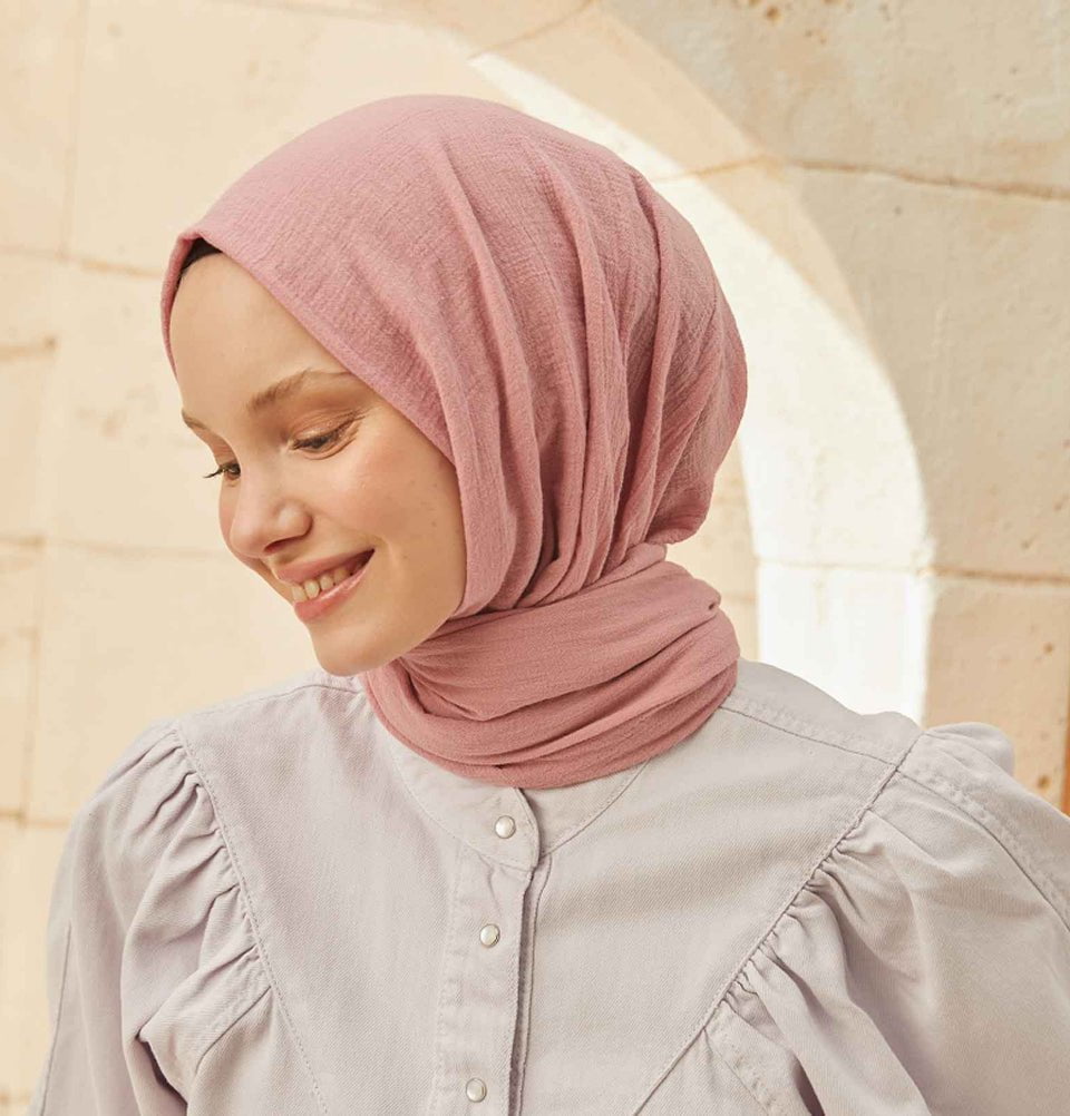 Modefa Shawl Pink Solid Organic Cotton Shawl - Pink