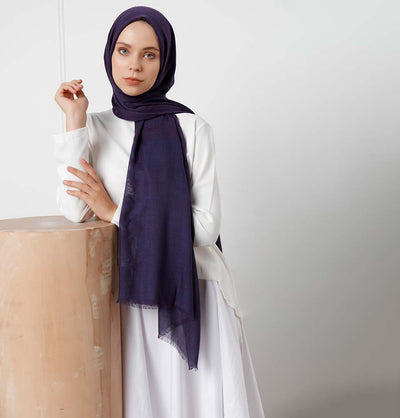 Modefa Shawl Purple Modefa Cosmos Hijab Shawl - Dark Purple