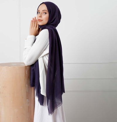Modefa Shawl Purple Modefa Cosmos Hijab Shawl - Dark Purple