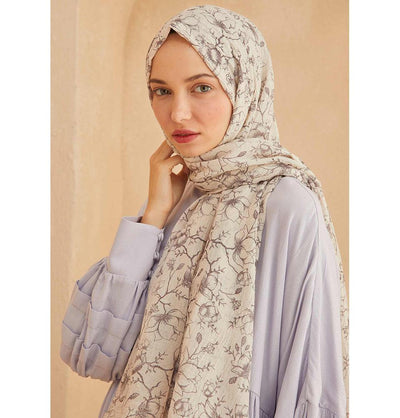 Modefa Shawl Raisin Purple Patterned Cotton Shawl | Lilies & Vines - Raisin Purple