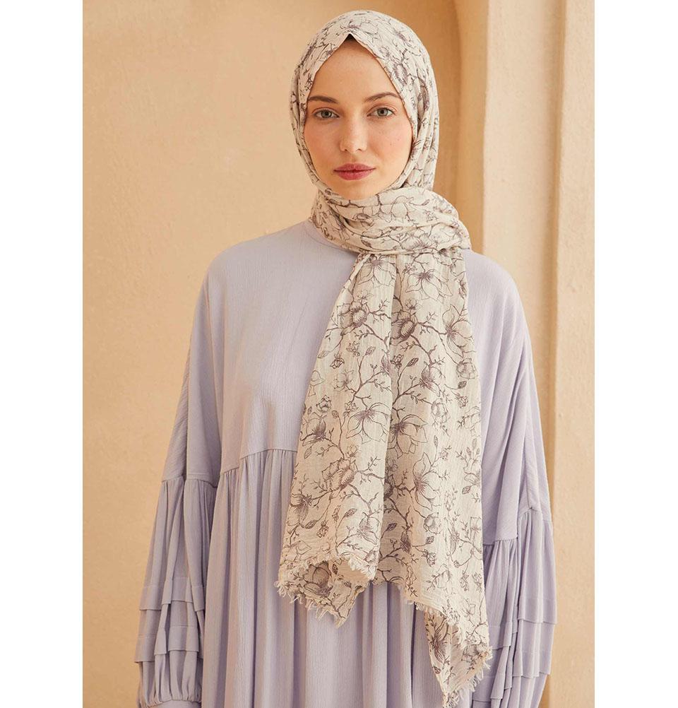 Modefa Shawl Raisin Purple Patterned Cotton Shawl | Lilies & Vines - Raisin Purple