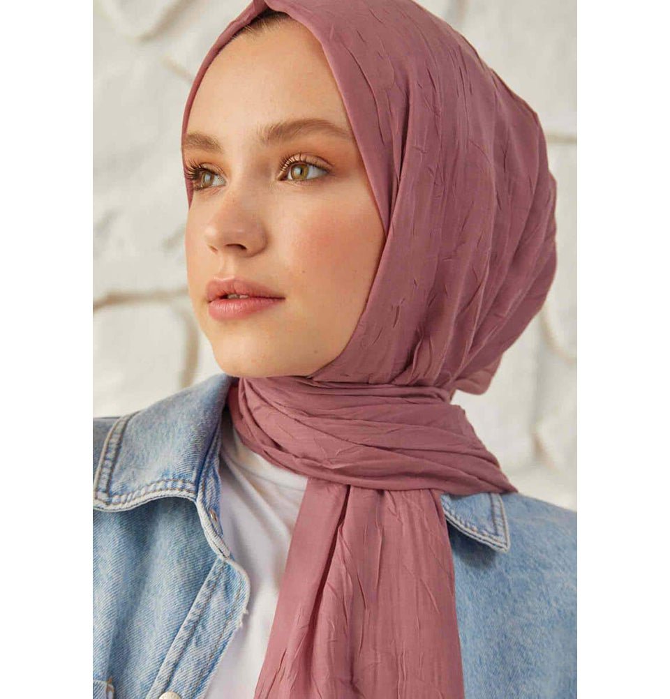 Modefa Shawl Rose Pink Bamboo Viscose Summer Hijab Shawl - Rose Pink