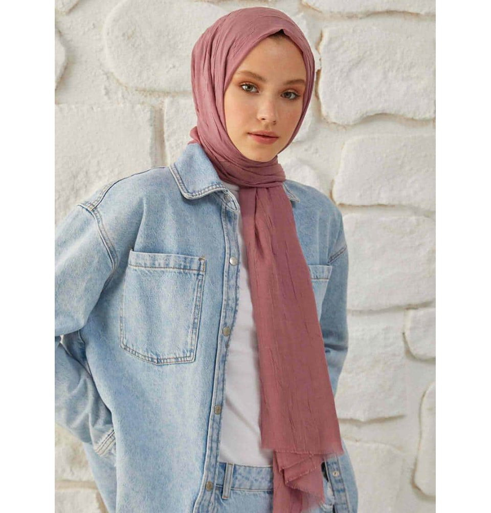 Modefa Shawl Rose Pink Bamboo Viscose Summer Hijab Shawl - Rose Pink